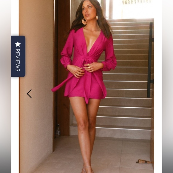 Seven Wonders - Wyatt Mini Dress (Fuchsia) - Picture 3 of 10